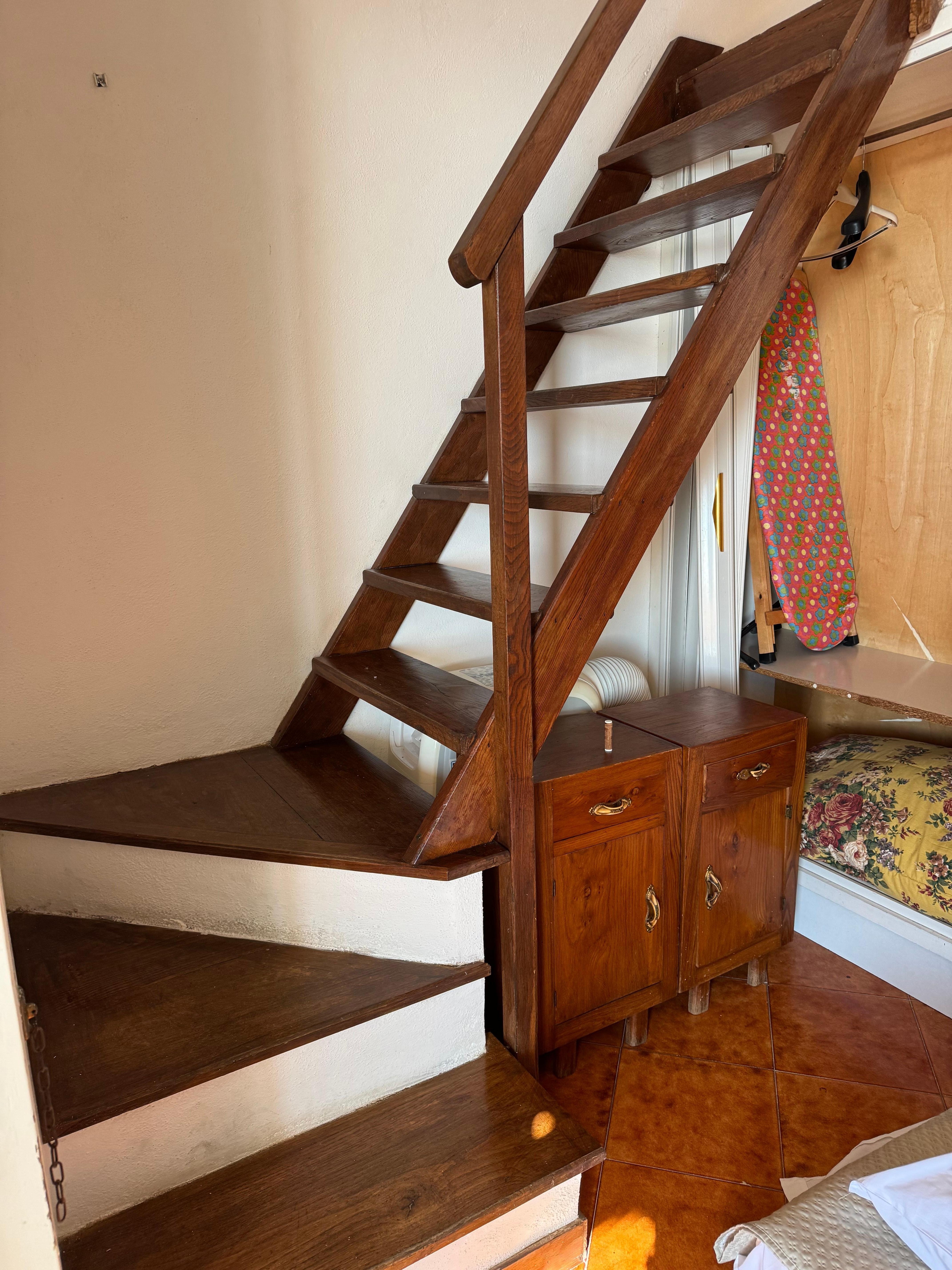 Stairs down from loft