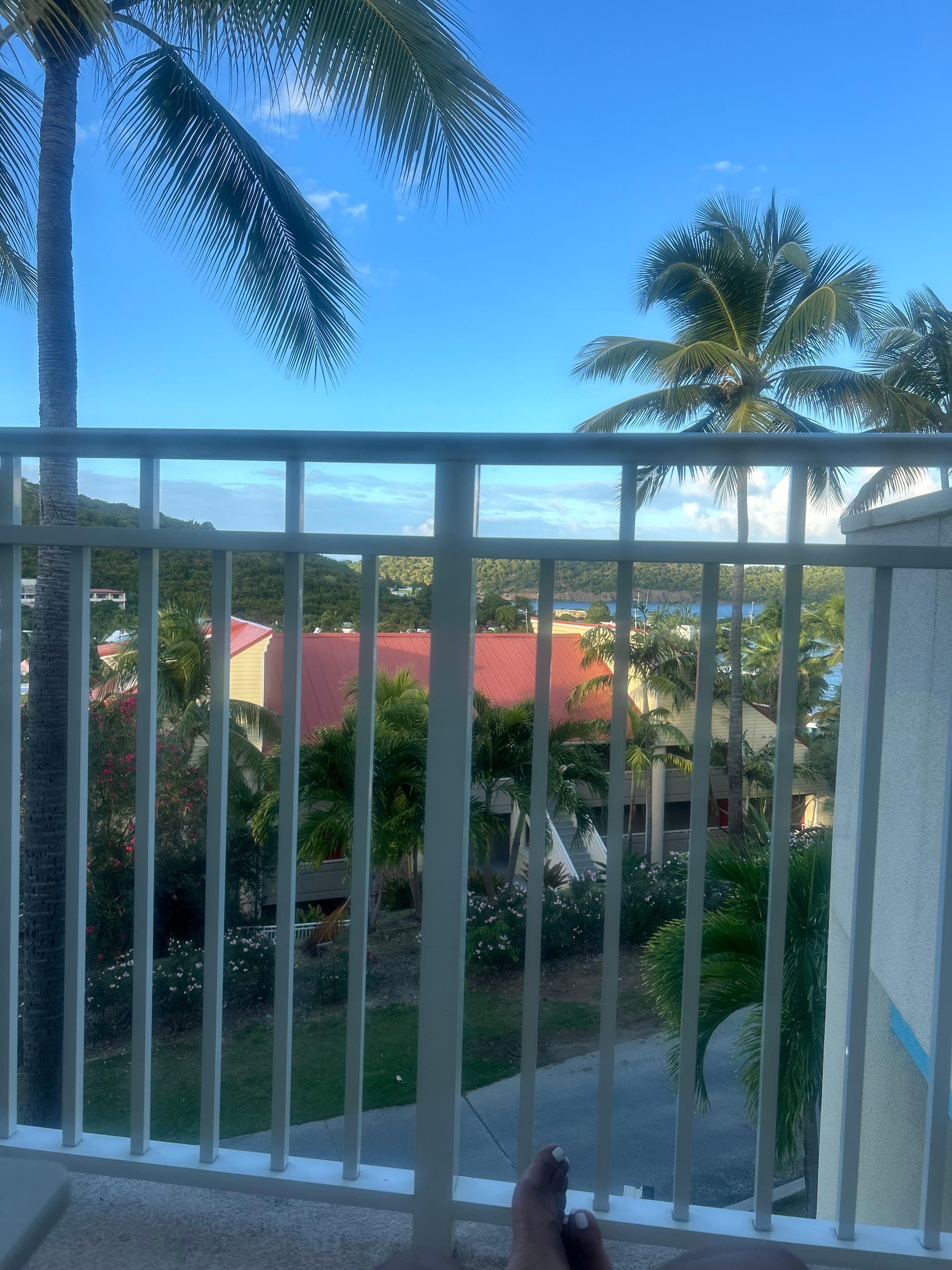 View from balcony in one bedroom suite 