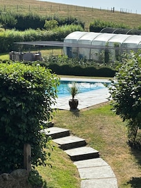 Beautiful view of pool from kitchenette