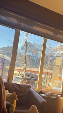 View from
The living room .