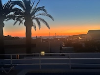 Sunset from the terrace.