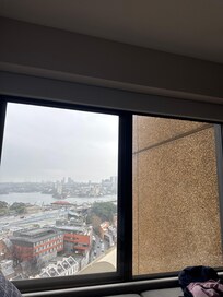 View of Harbor Bridge from the 25th floor.