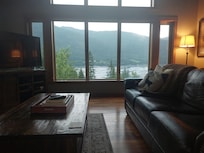 View from the sofa, perfect view to watch the lightening!
