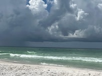 Ominous rain clouds. We had a lot of rain but it always moved out as quickly as it arrived.