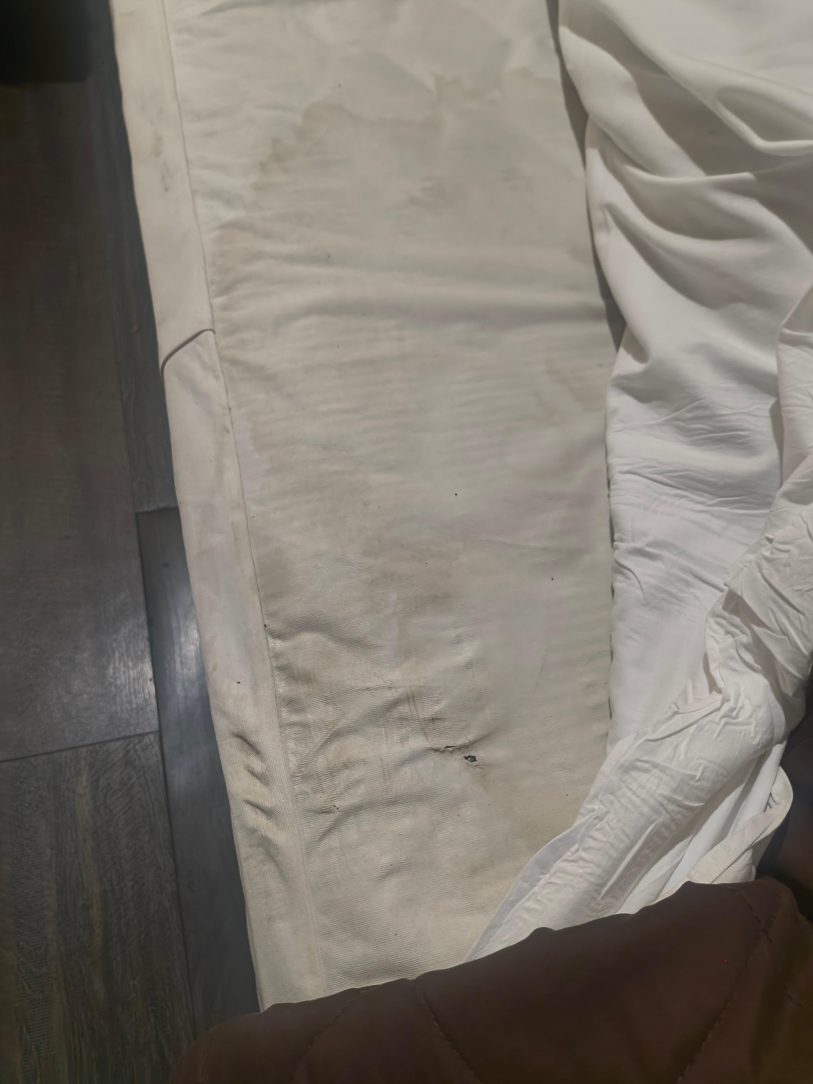 Second picture the same Chanel look like blood things dirt whatever