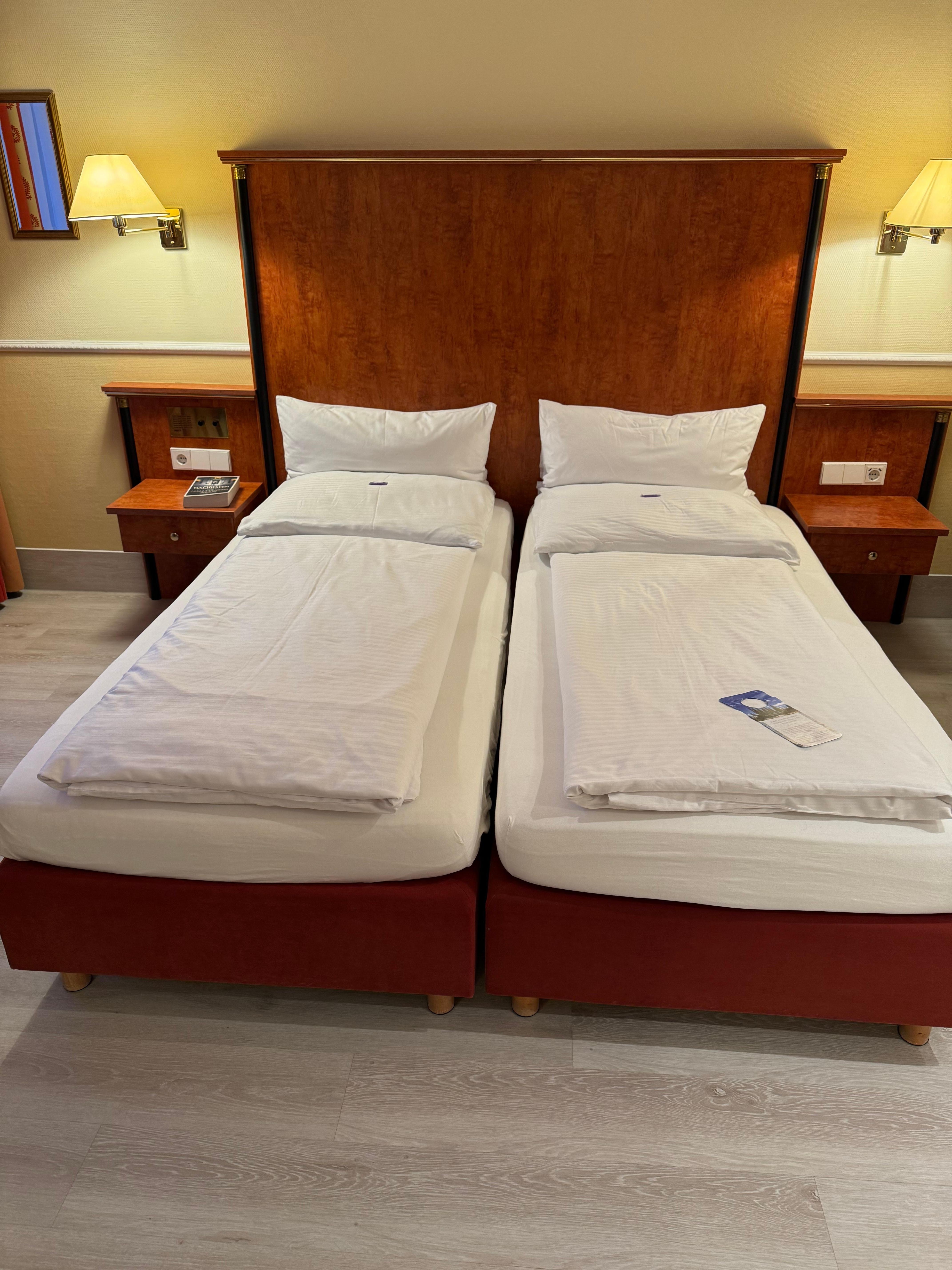 The serviced “unmade” room 