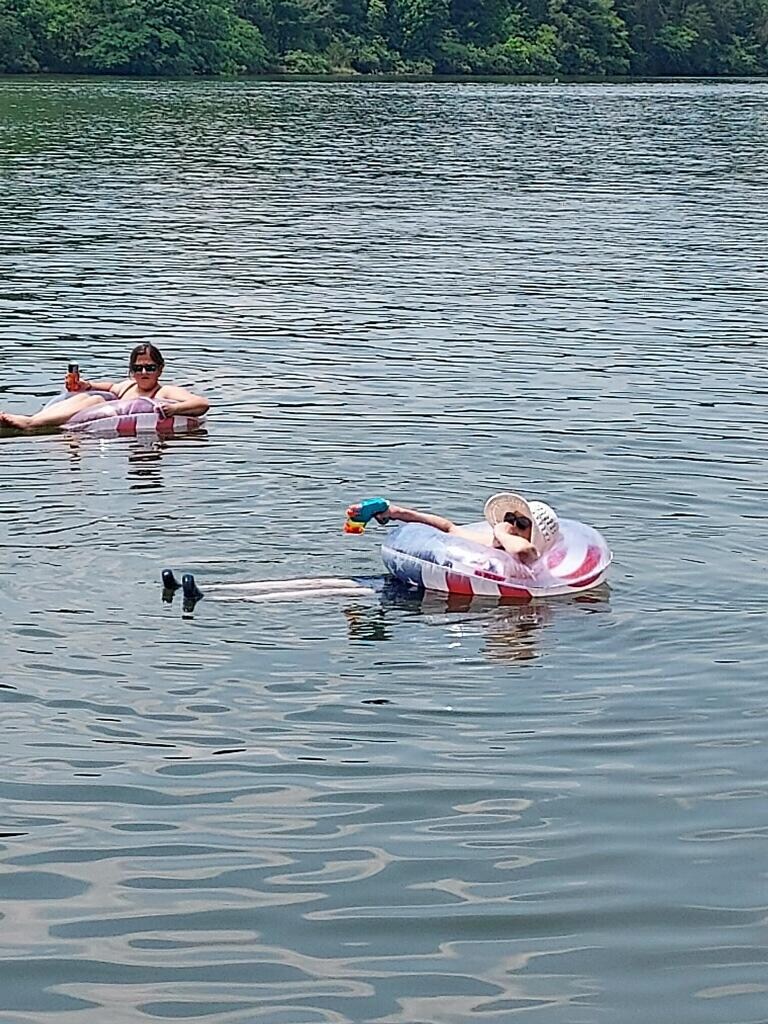 Enjoying the water