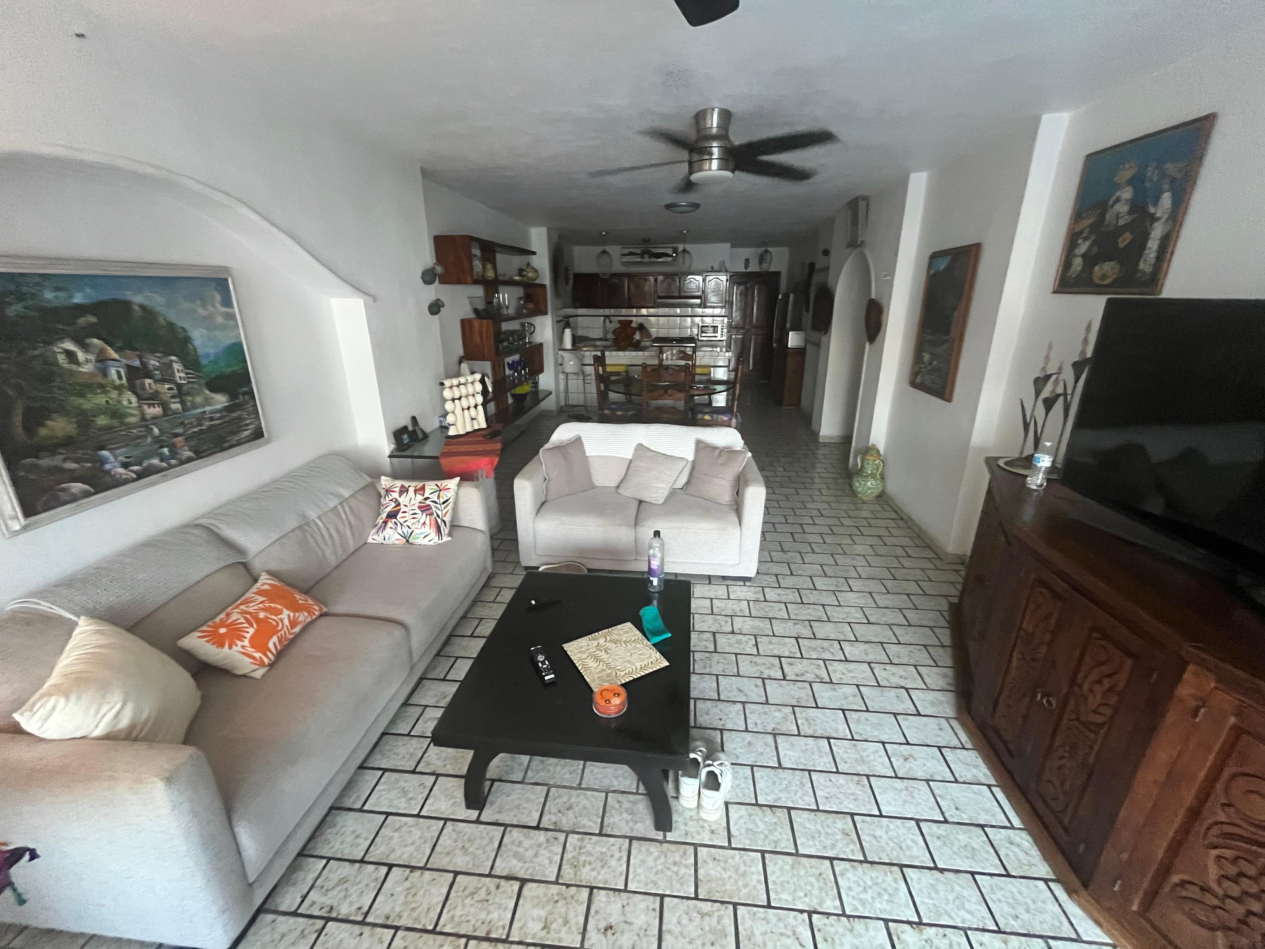 Looking towards the kitchen
