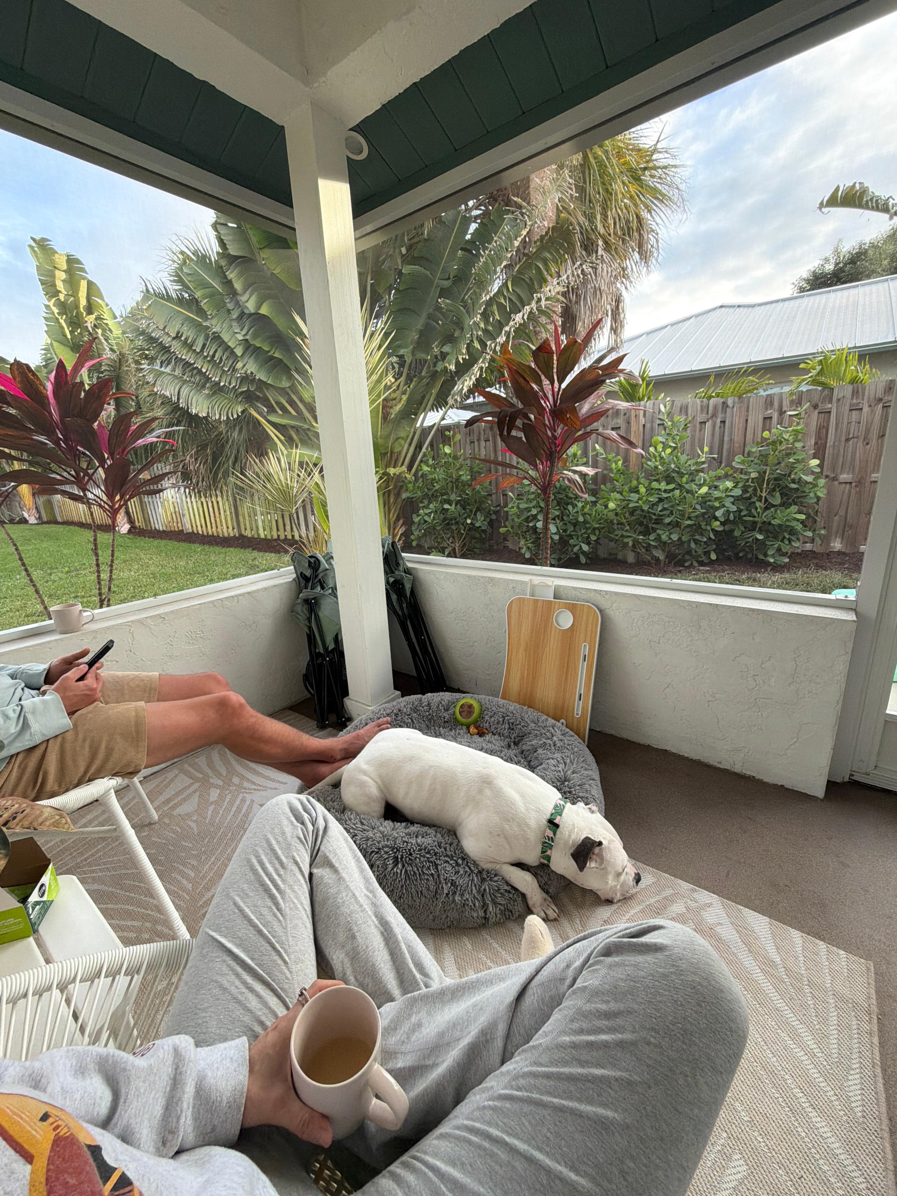 The lanai was so relaxing!!! 