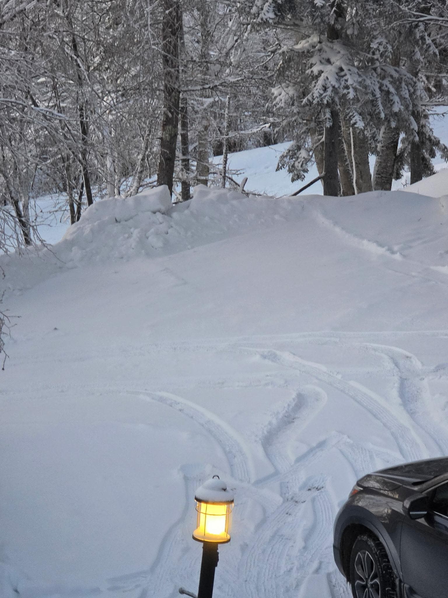 This was what they considered a “cleared” driveway
