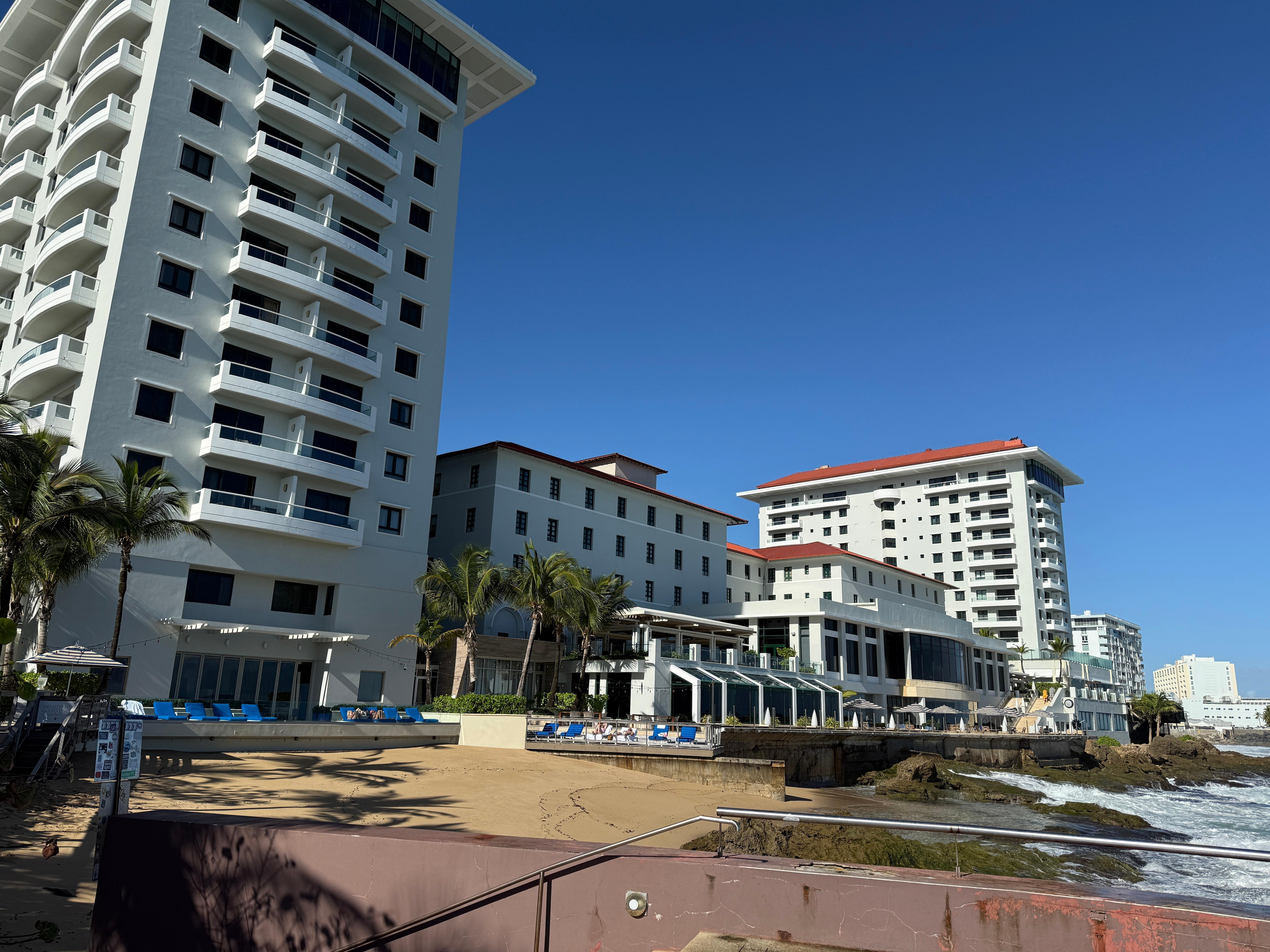 View from back of hotel