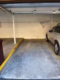 A garage with an assigned spot is great when it snows.