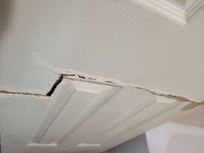 Bathroom door split in half