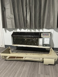 front panel fell off heater when adjusting temperature