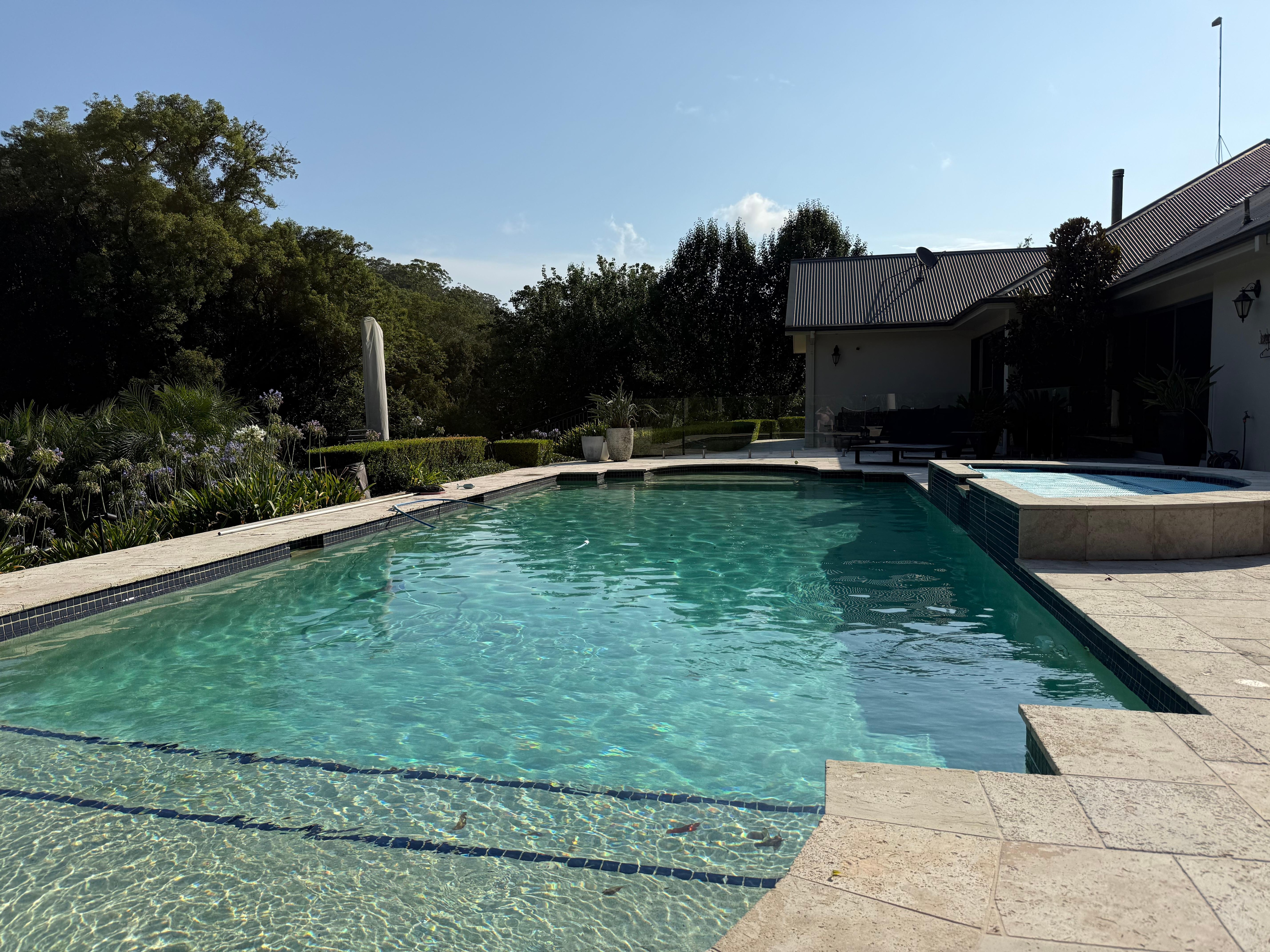 Pool in the sunshine.