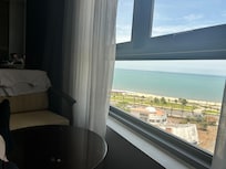 Beach view from the hotel room