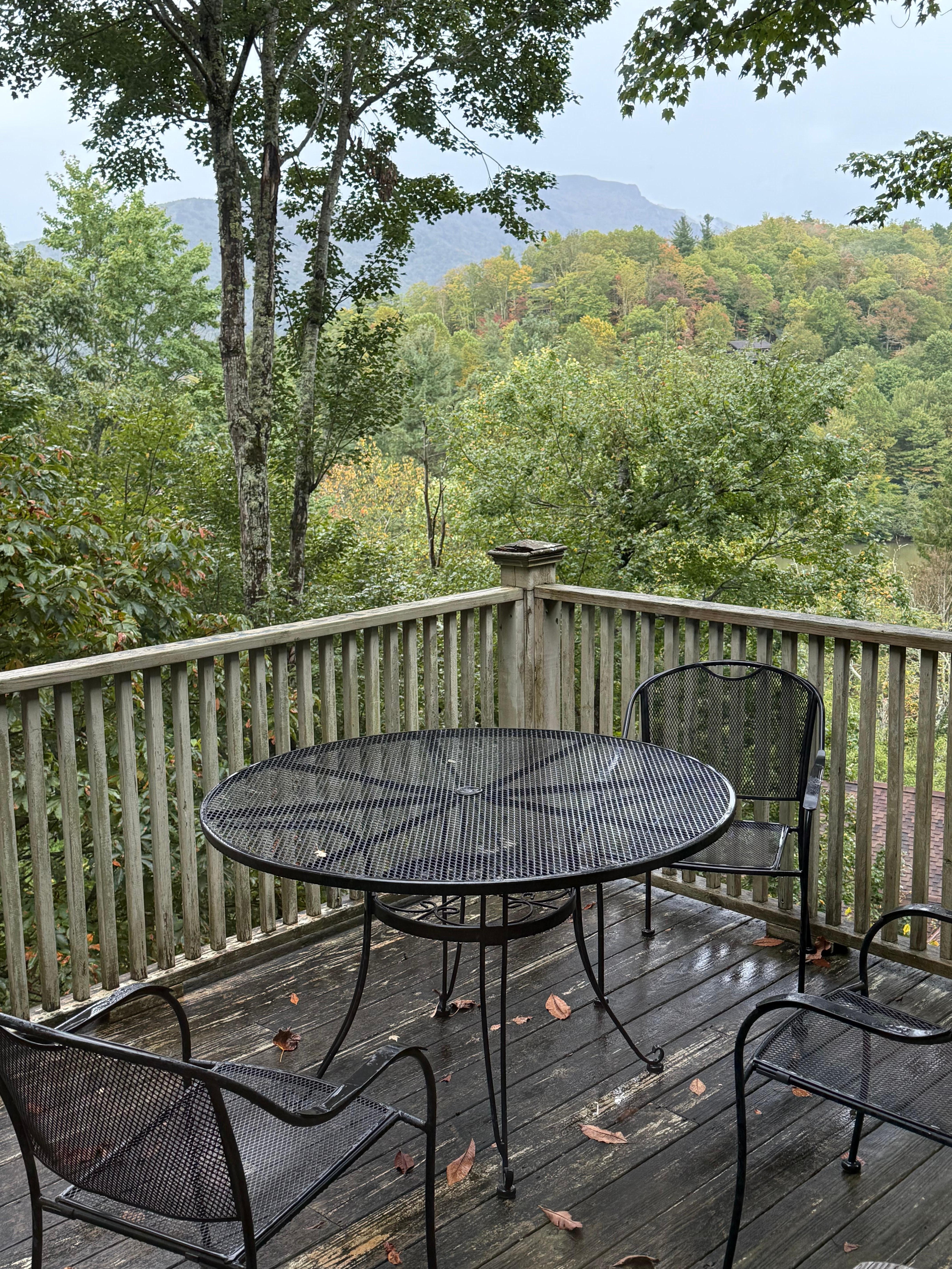 We had breakfast out here our first morning.  