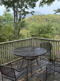 We had breakfast out here our first morning.