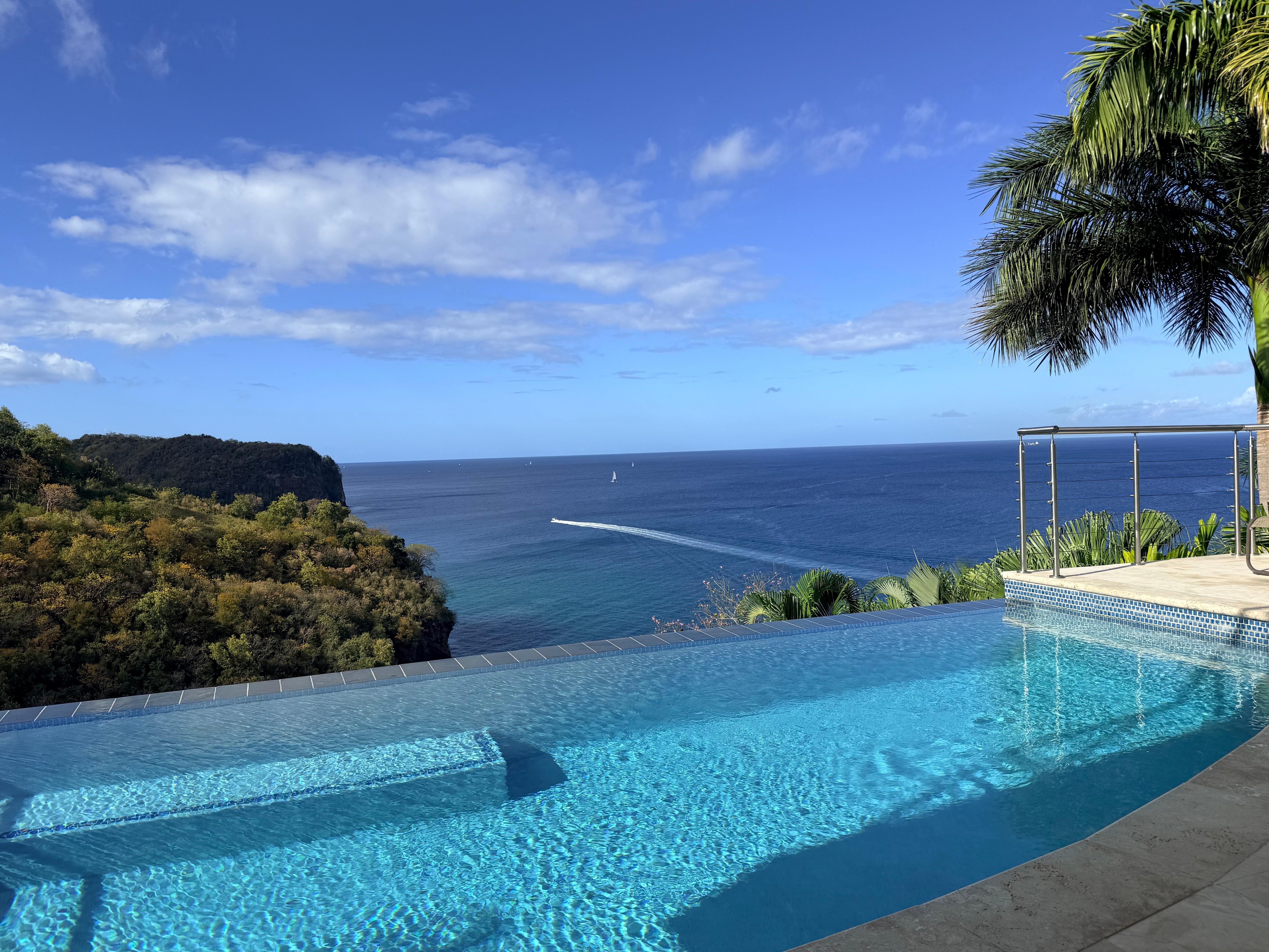 The view from the pool deck was breathtaking! 