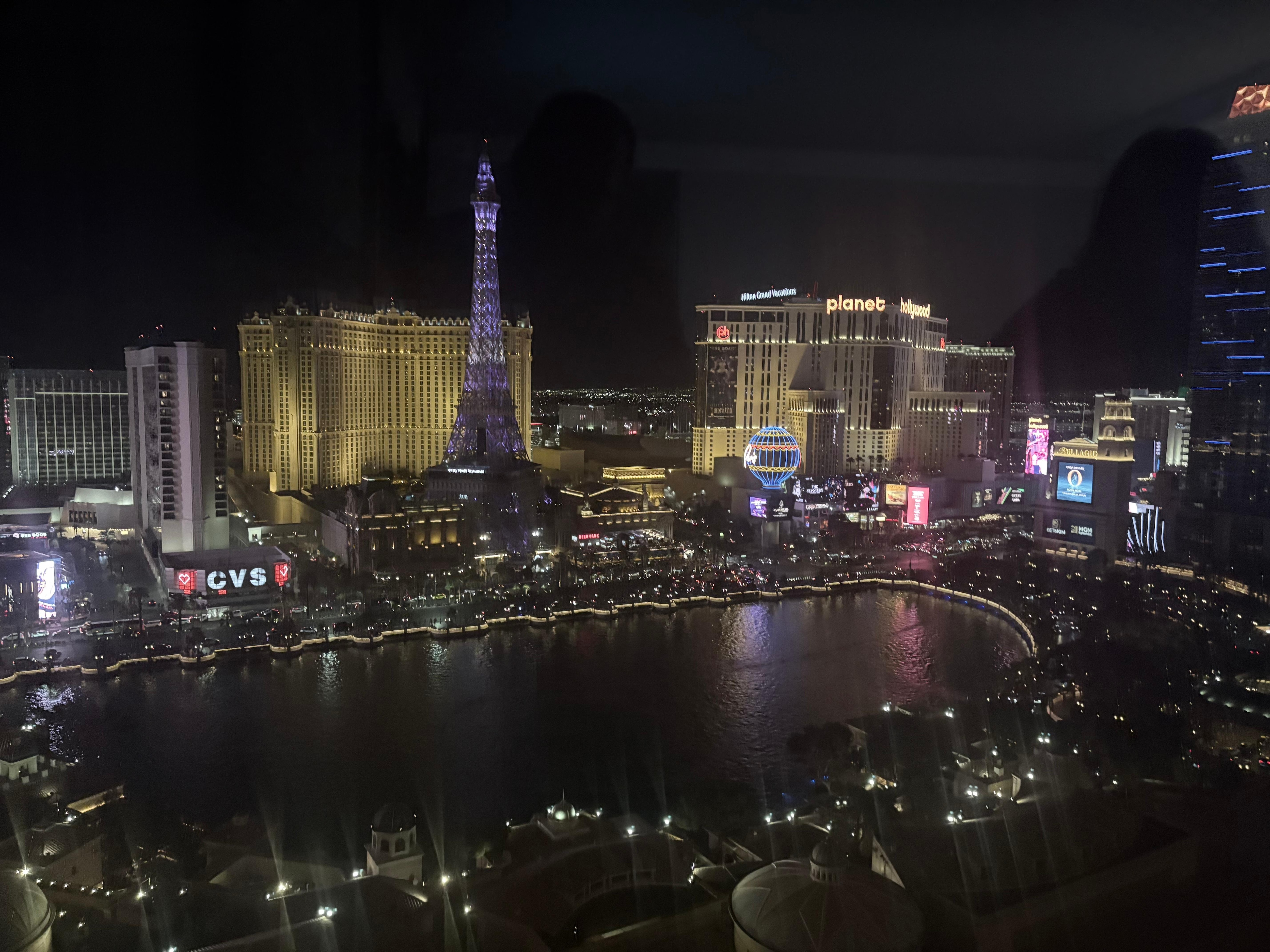 Night view from our  room