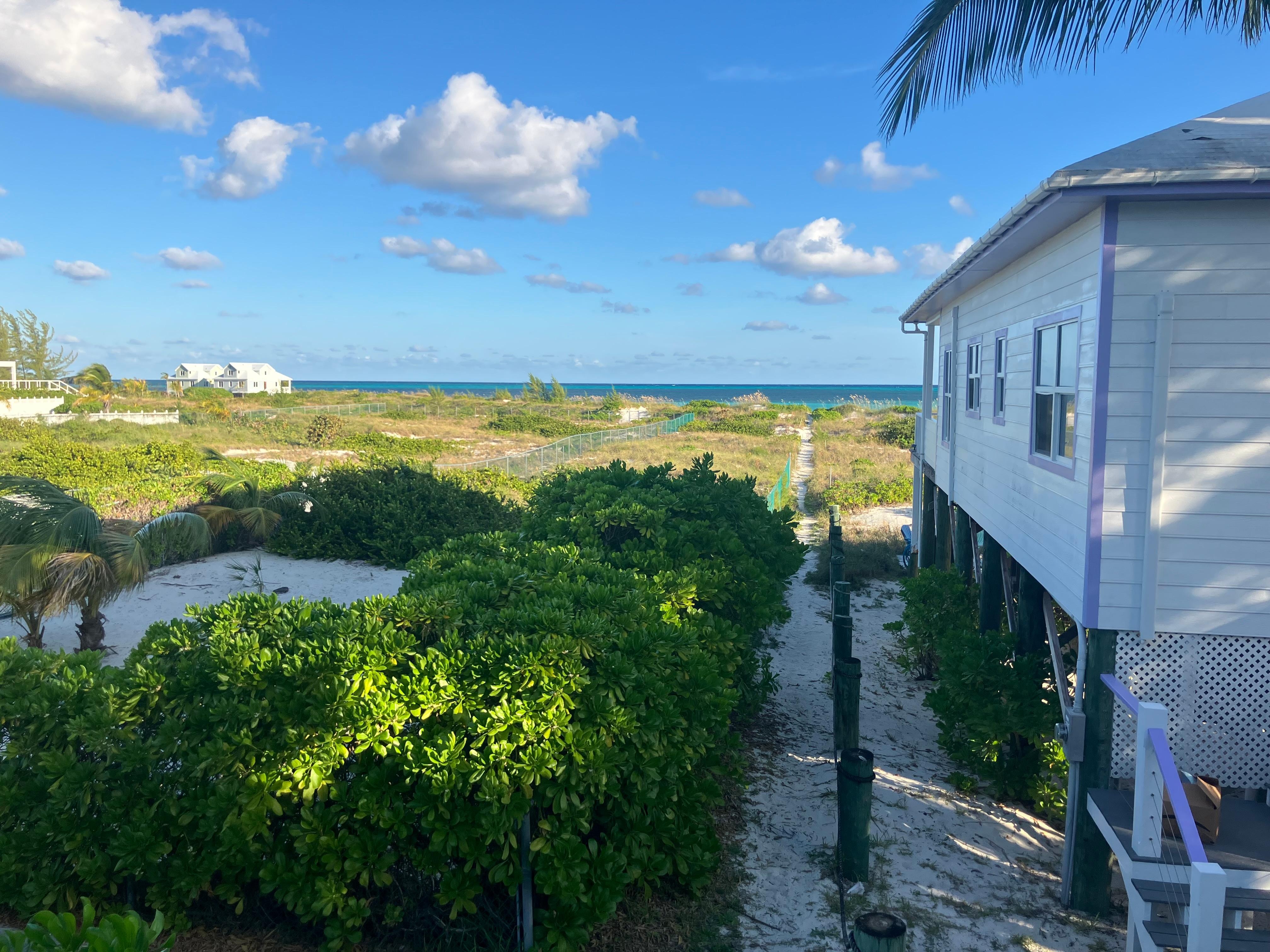 View of Caribbean from porch