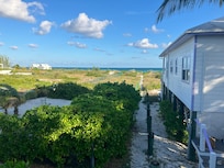 View of Caribbean from porch