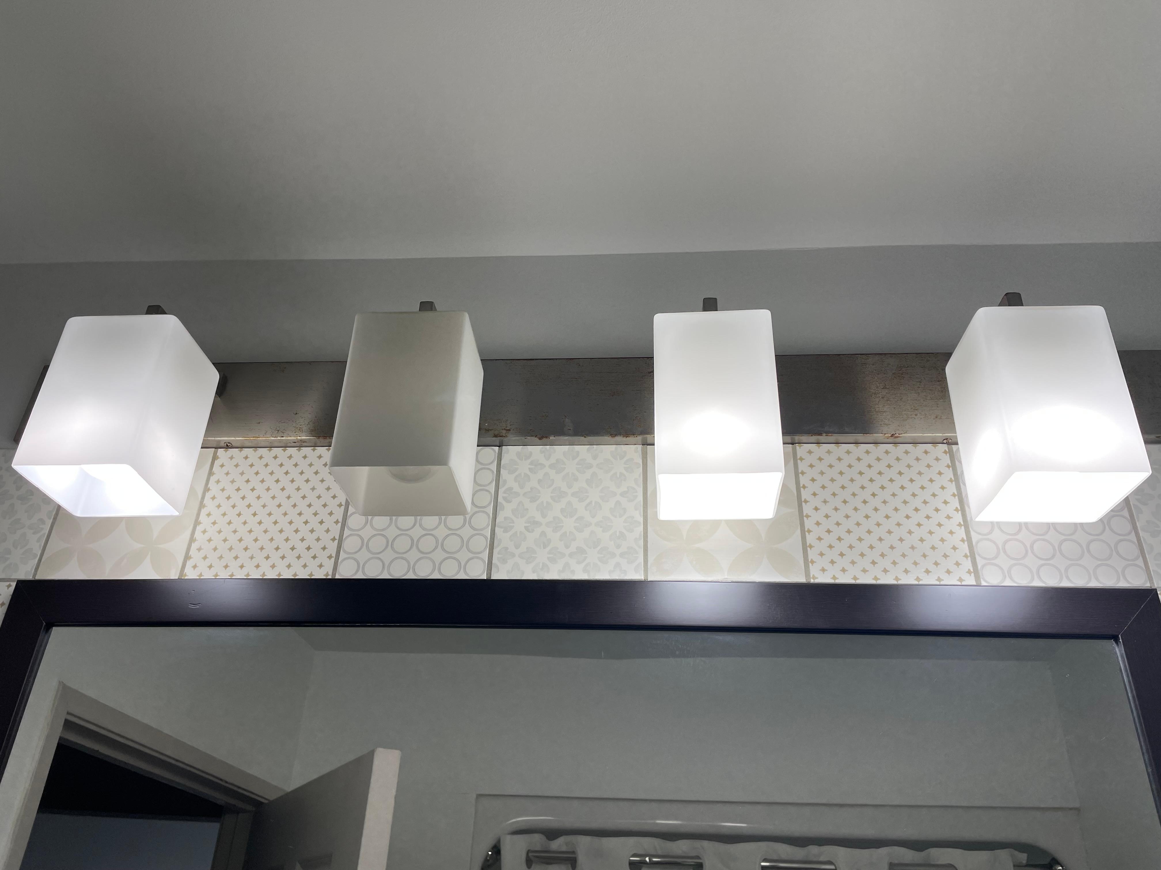 Burnt out lightbulb. 