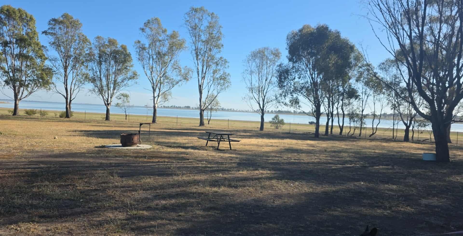How close the water is from the cabin