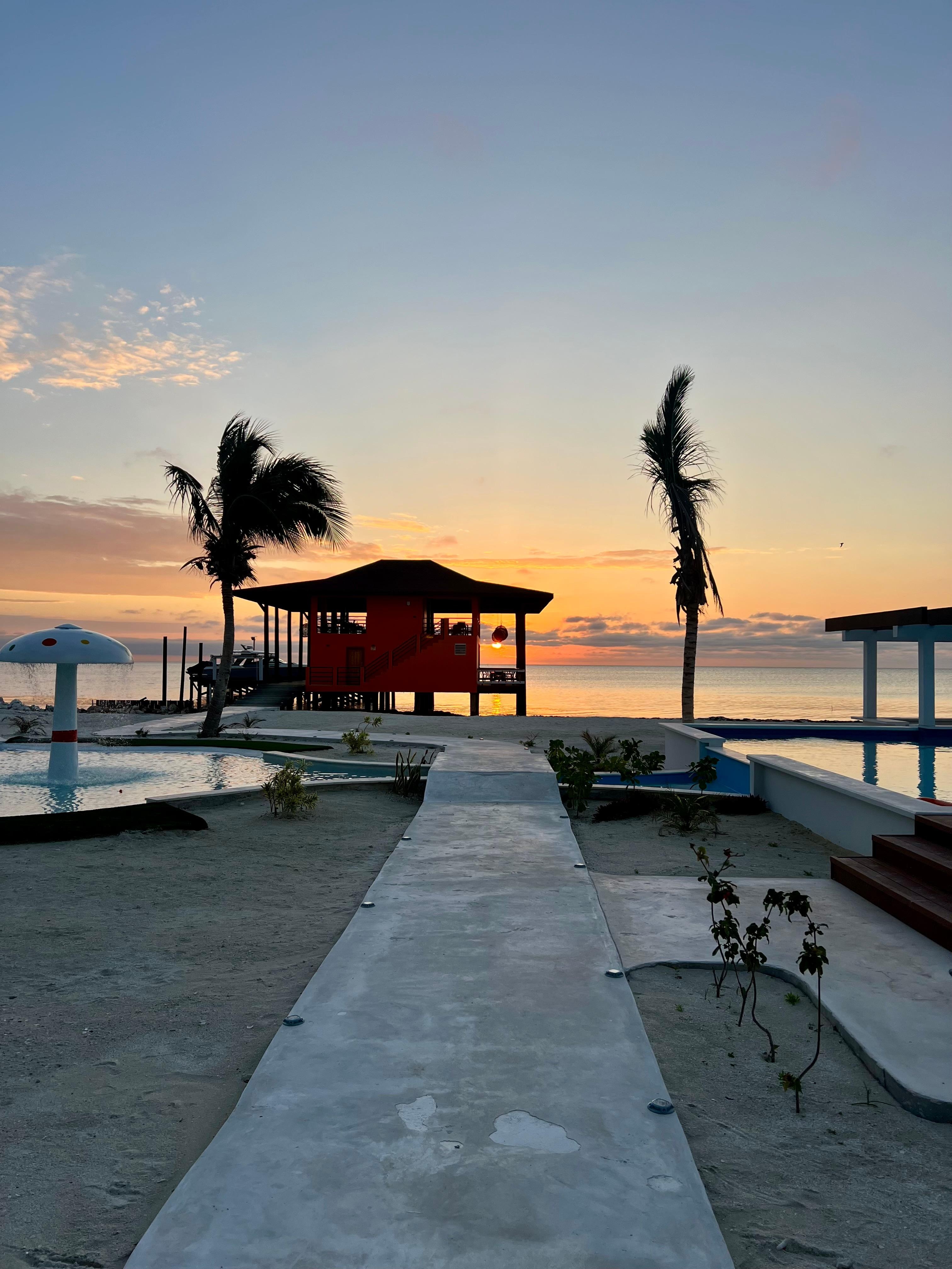 Sunrise from the hotel 