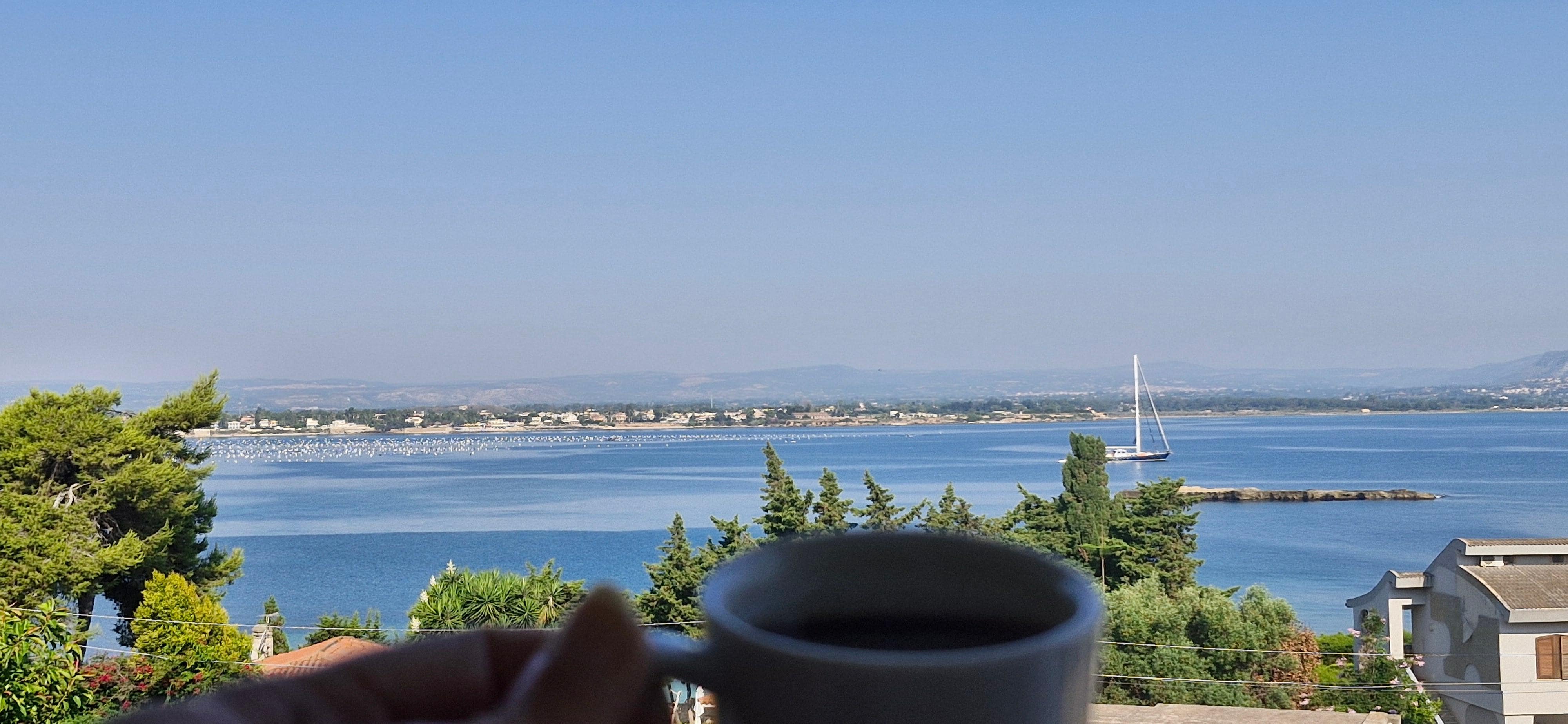 enjoy your espresso on the balcony
