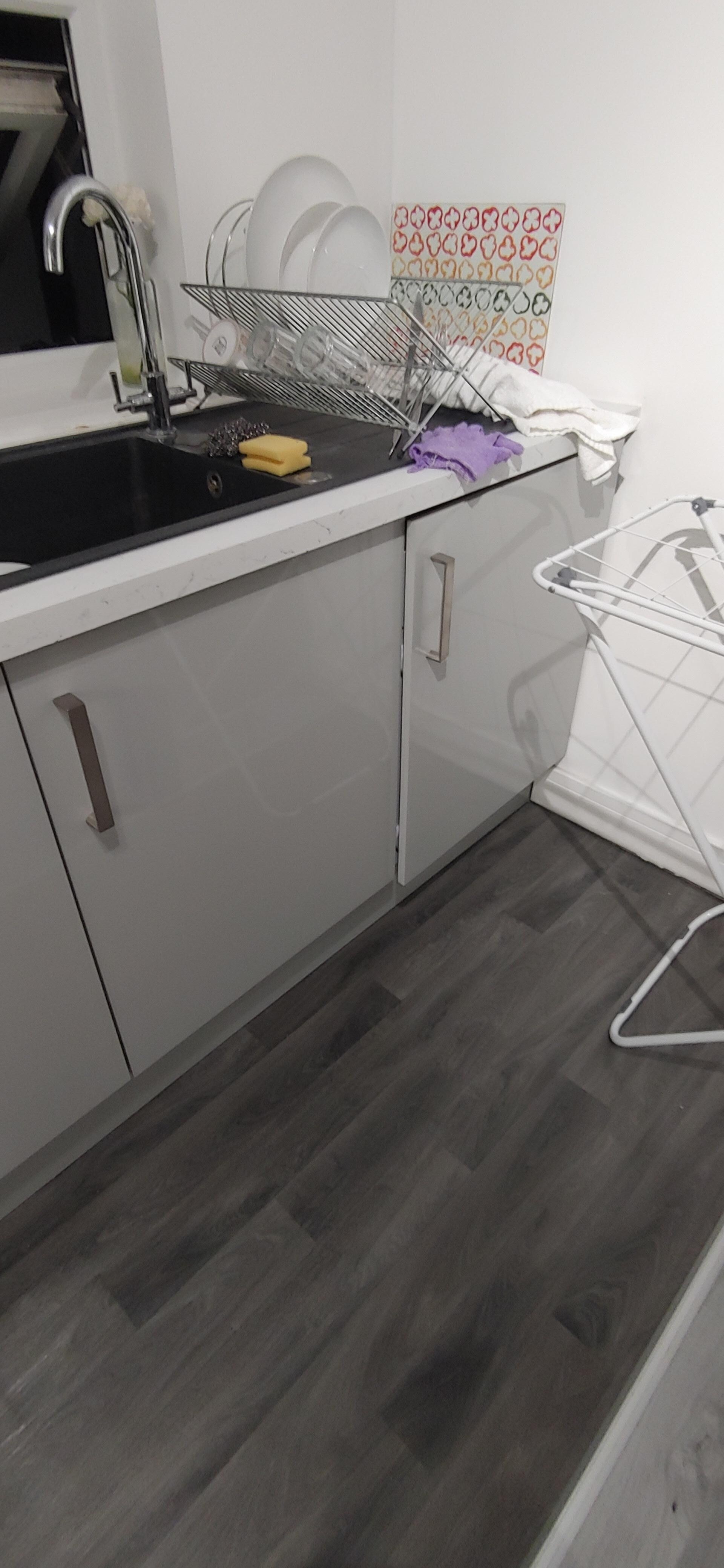 Broken cabinet door