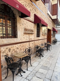 Outside
