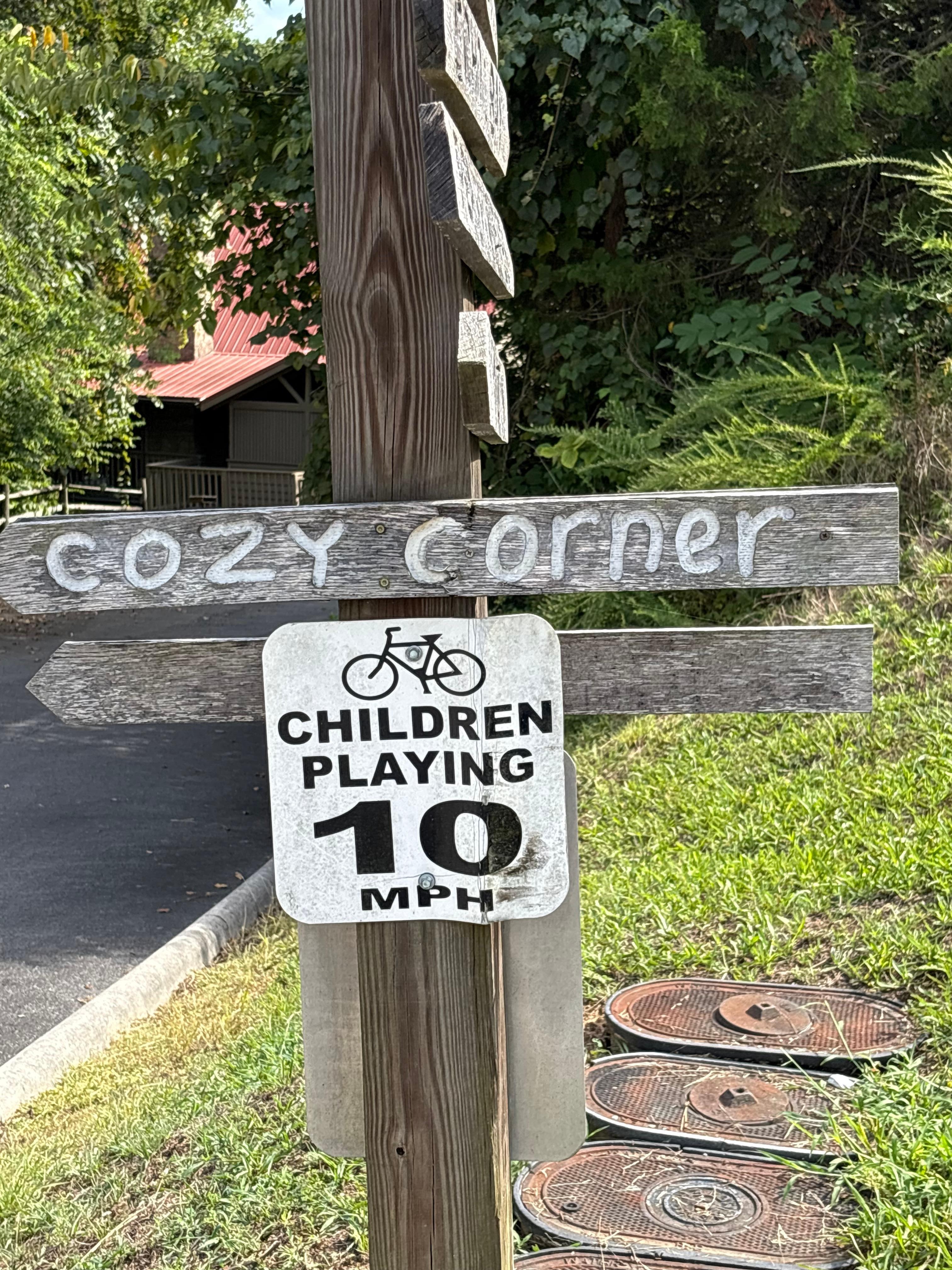 You are pretty much right at the cabin as you turn in. 