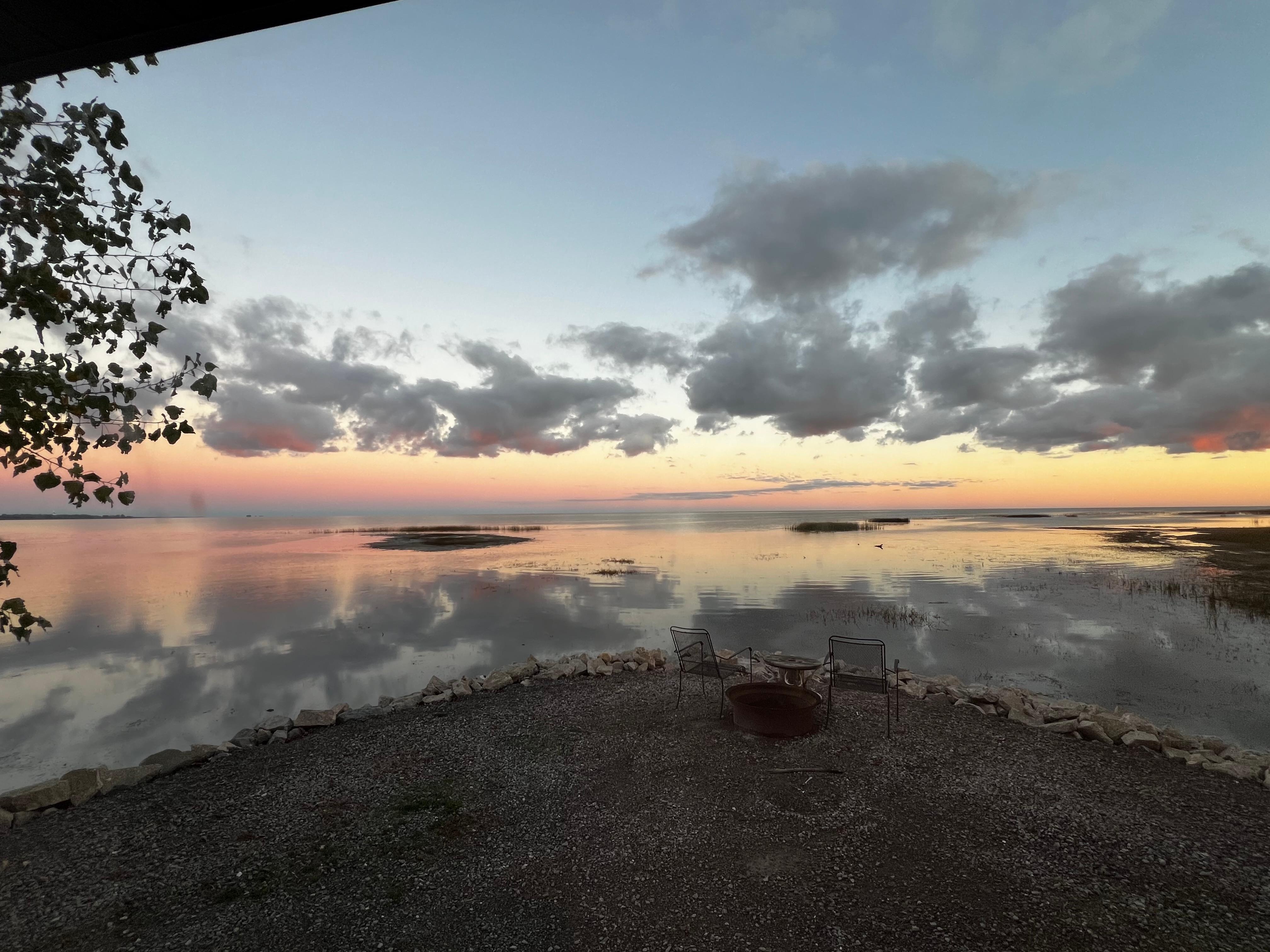 Beautiful evening on the bay