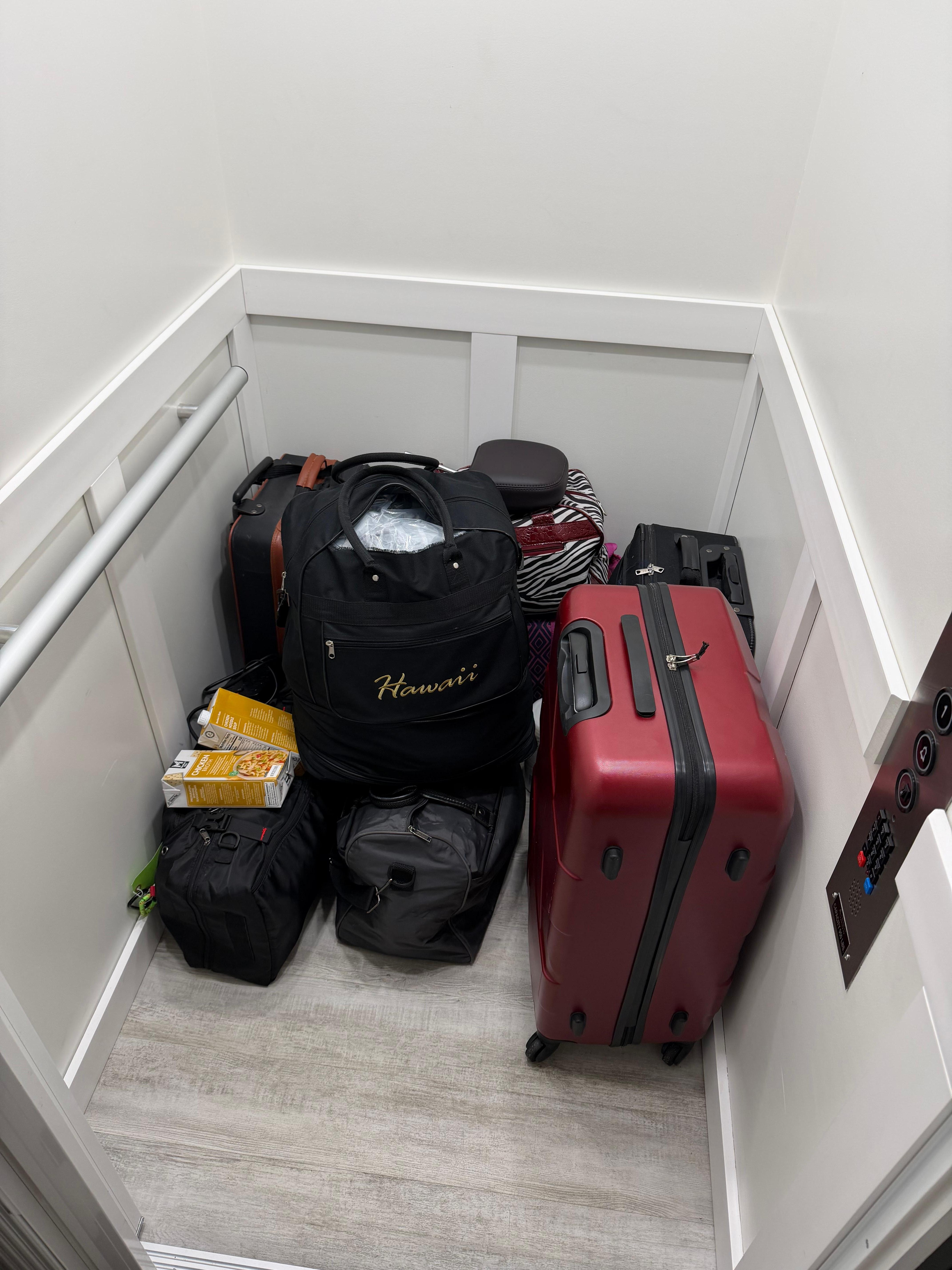 The elevator was such a bonus 