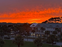 Sunset view from the back patio