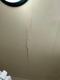 Cracks in the bathroom ceiling