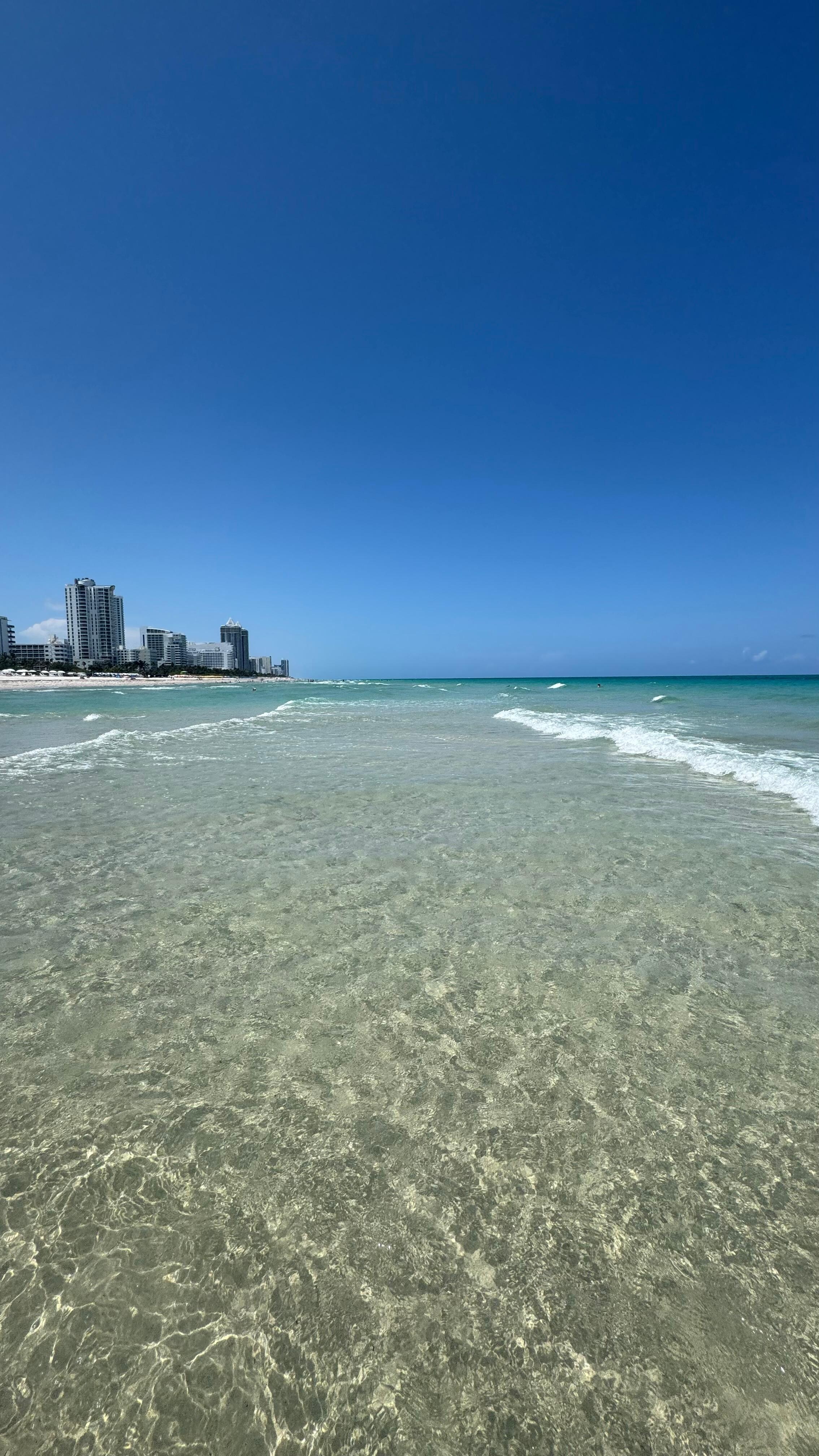 Beach in front of the hotel