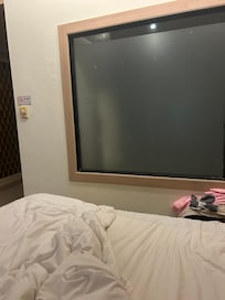 Window between bedroom and bathroom