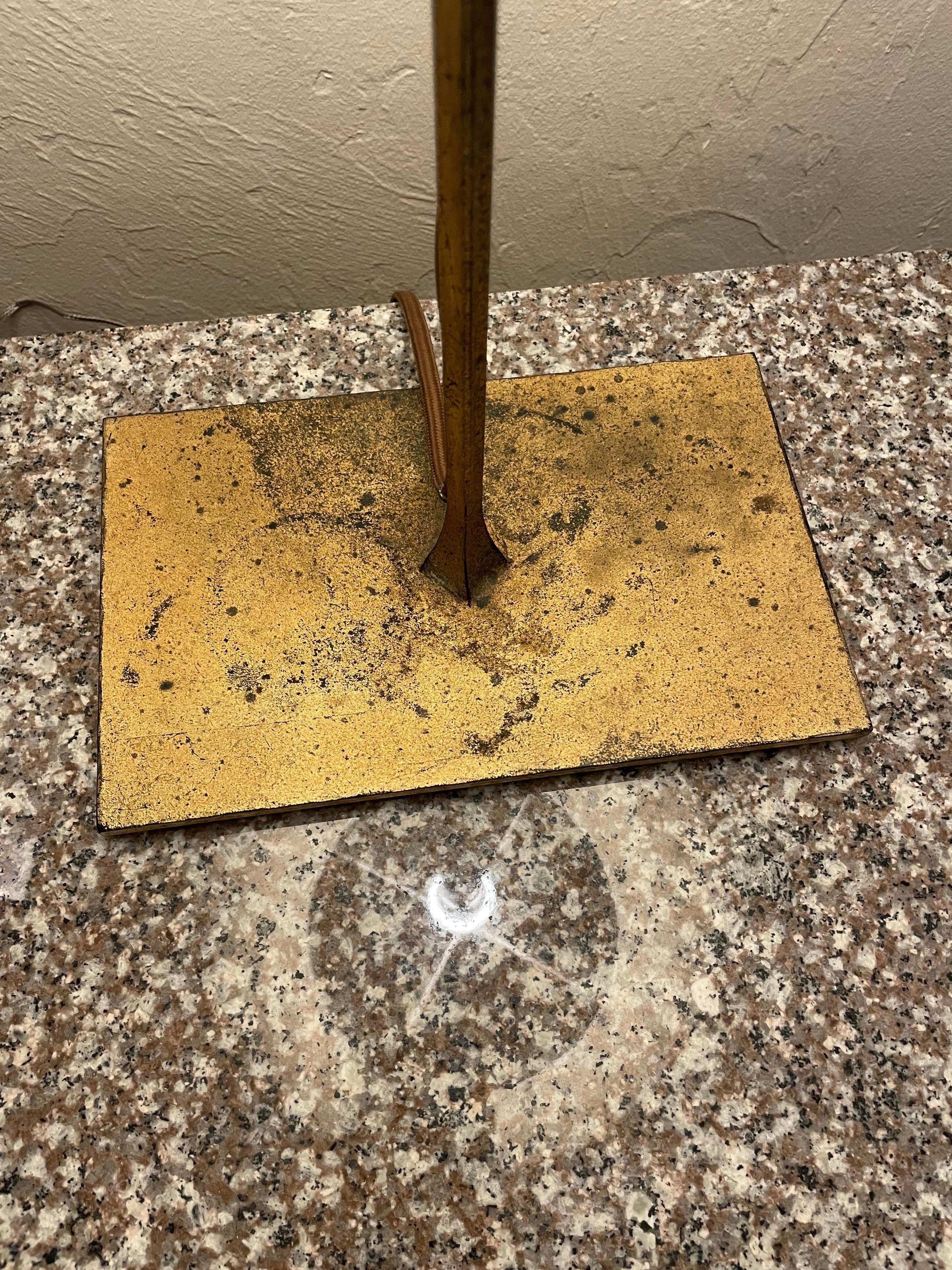 Rusty old lamp stand