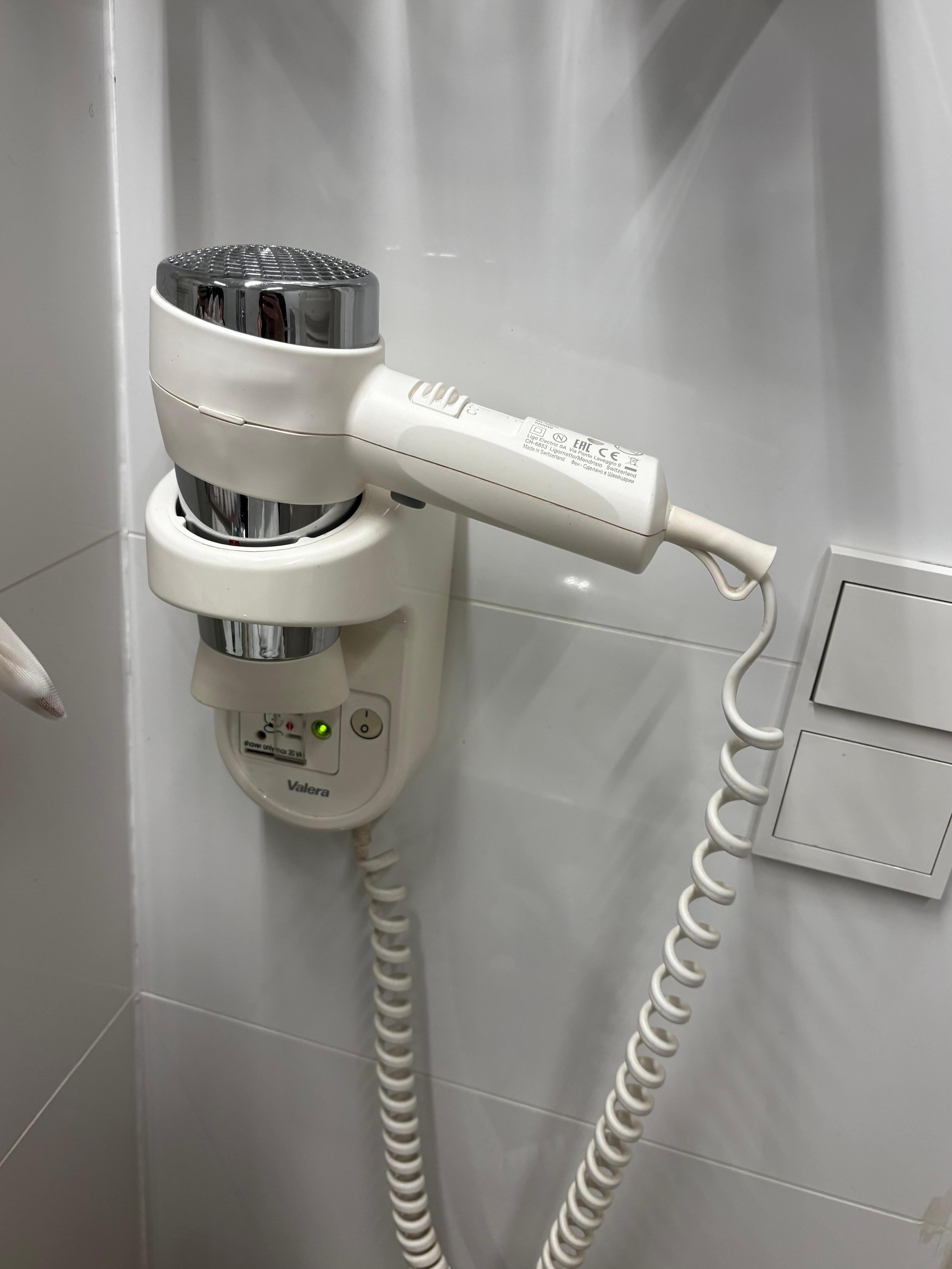 No need to bring your hair dryer