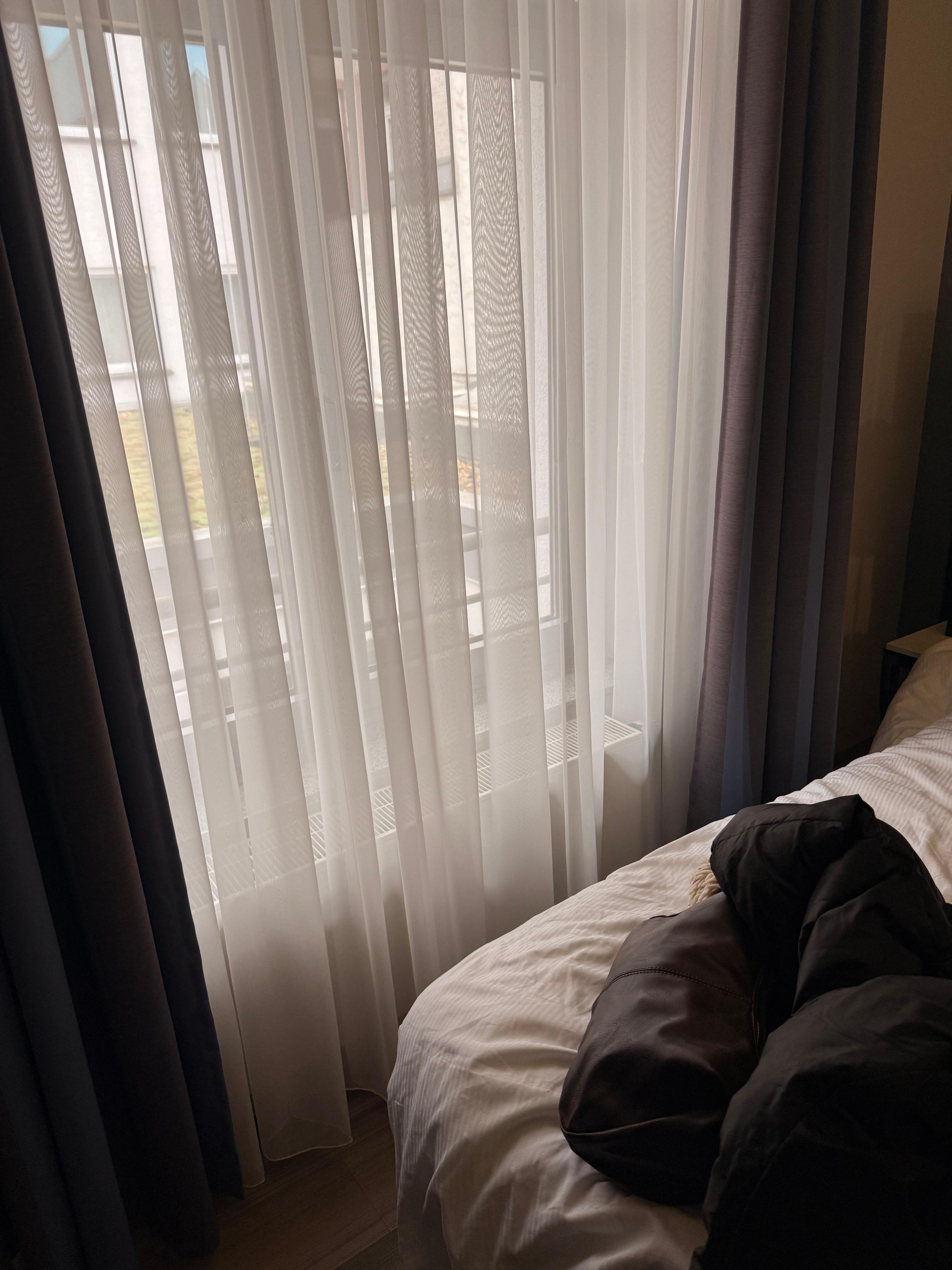 Small gap down the side of the bed especially when curtain drawn 