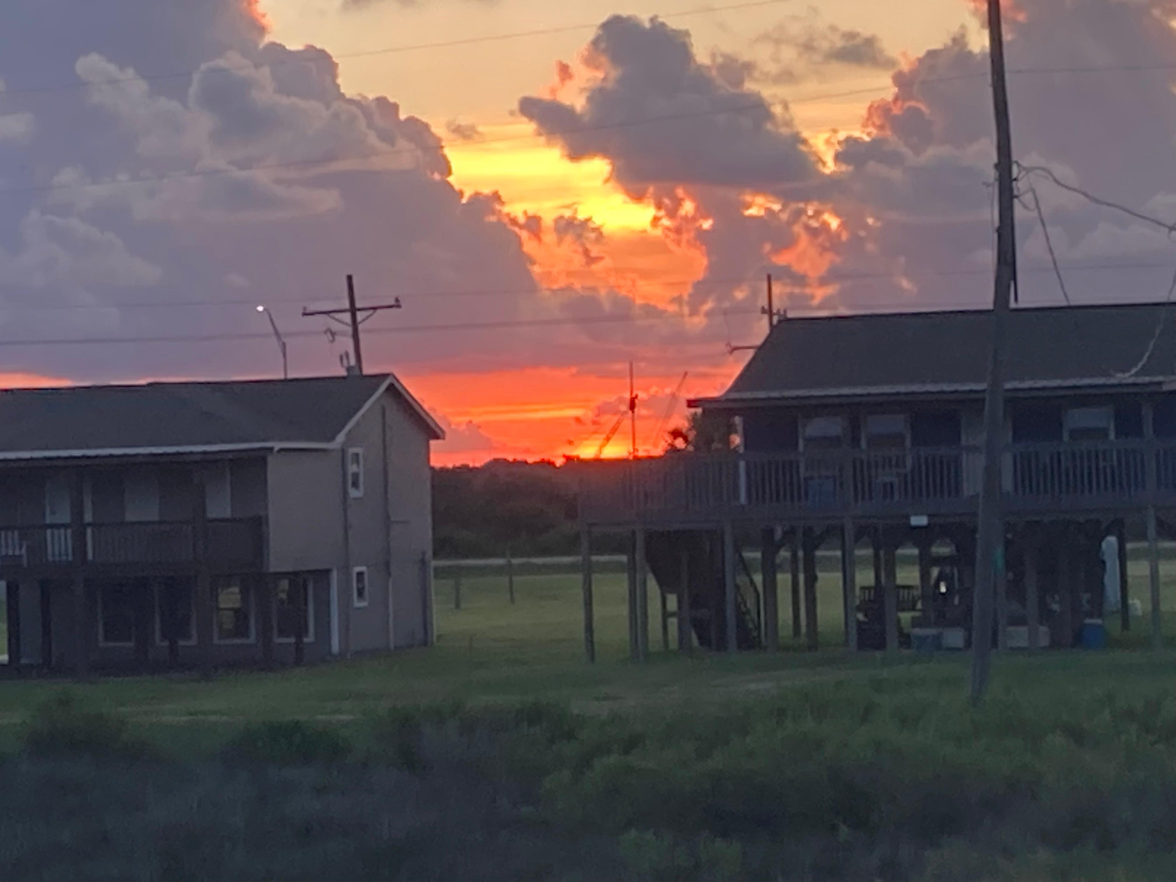 Sunset from back porch 