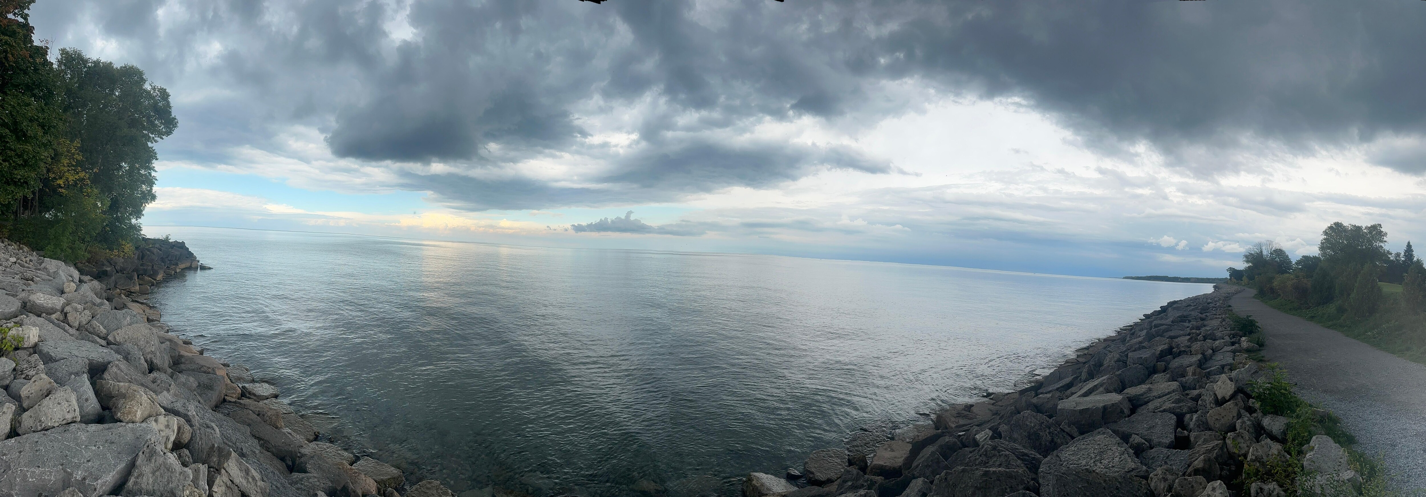 Pano of Lake Ontario north of Niagra On The Lake