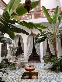 I loved the quiet spaces throughout the riad. Very clean and thoughtfully designed.