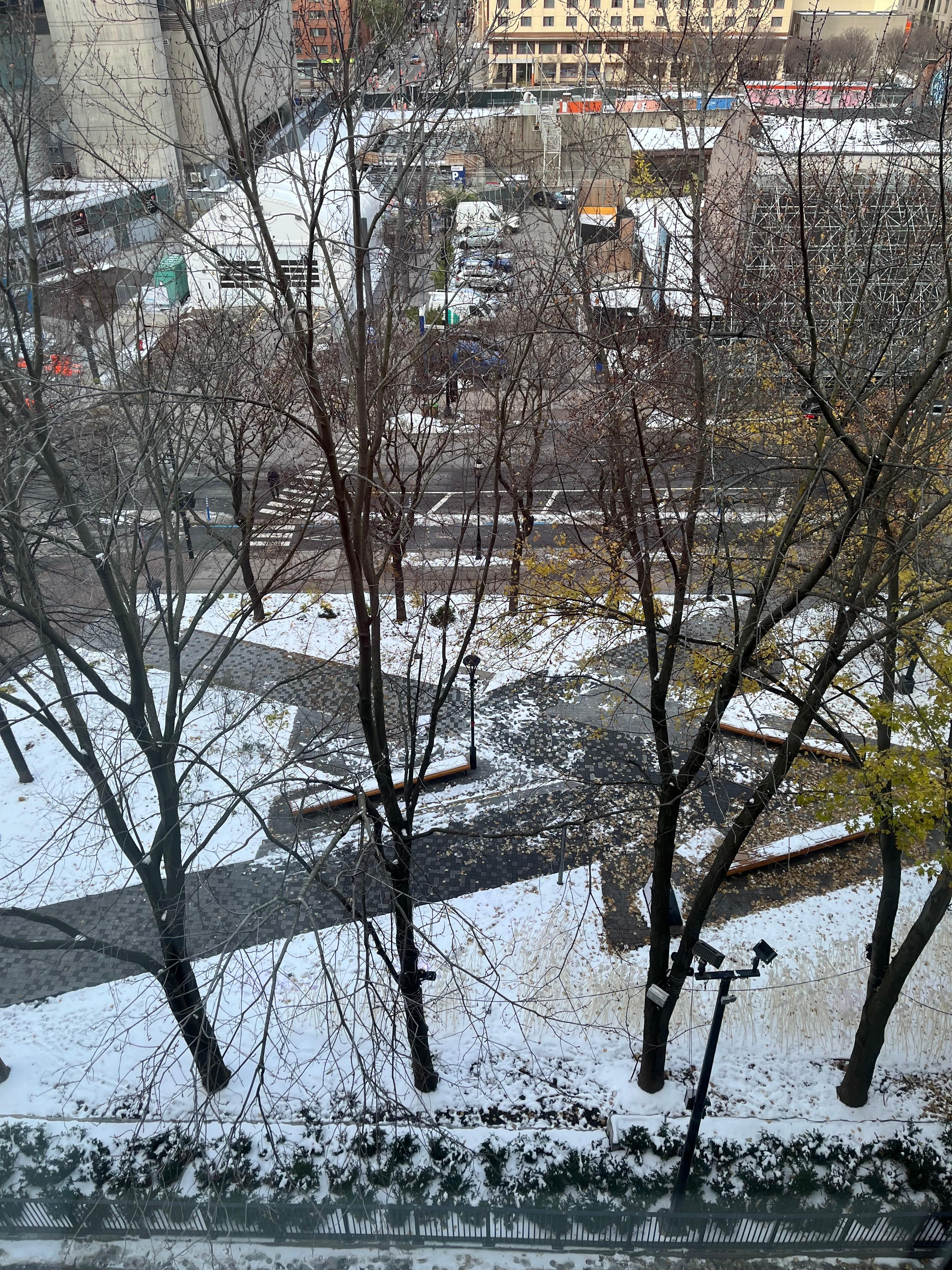 view from our room... beautiful when lit up at night