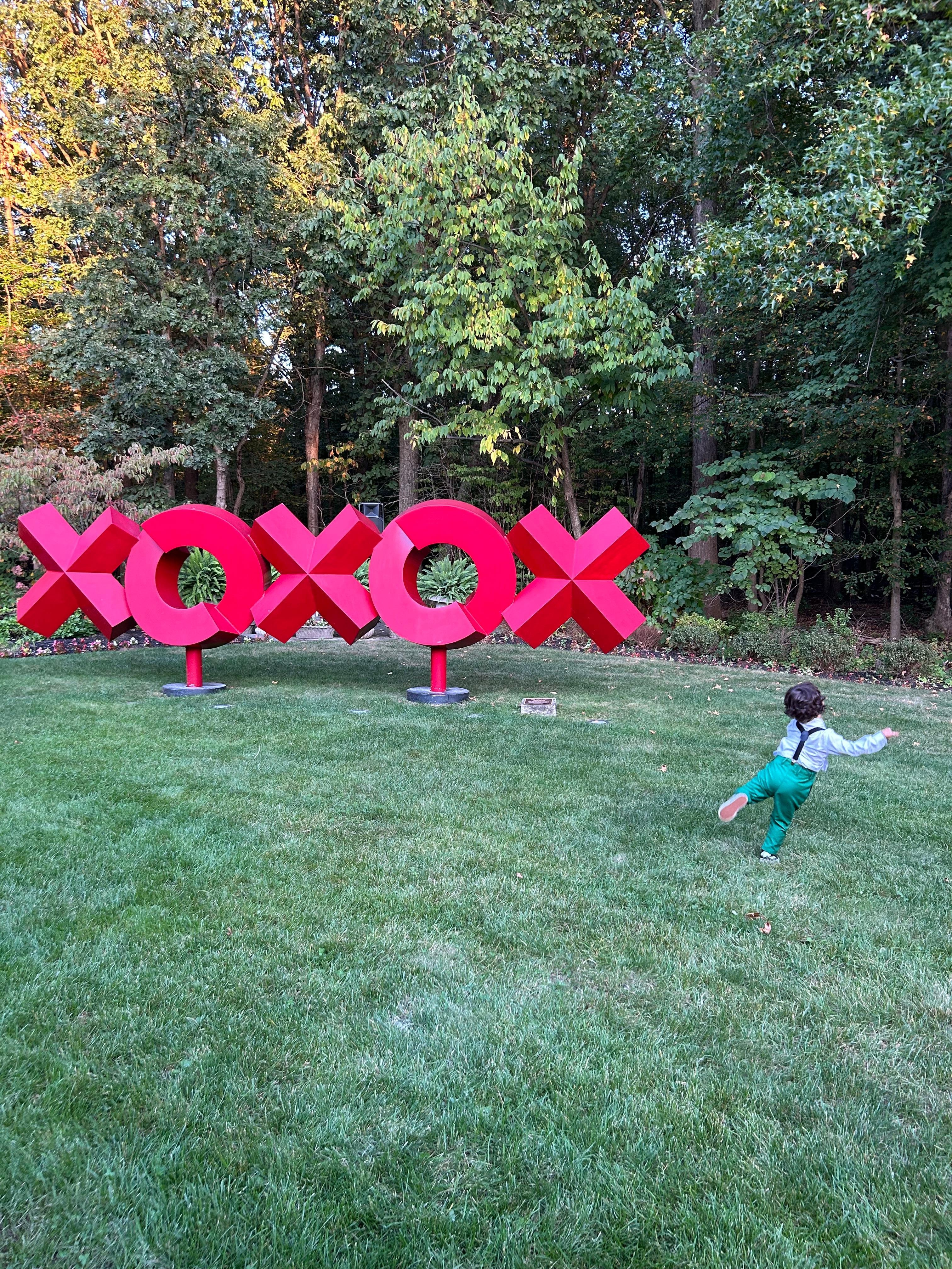 The grounds next to gazebo. 