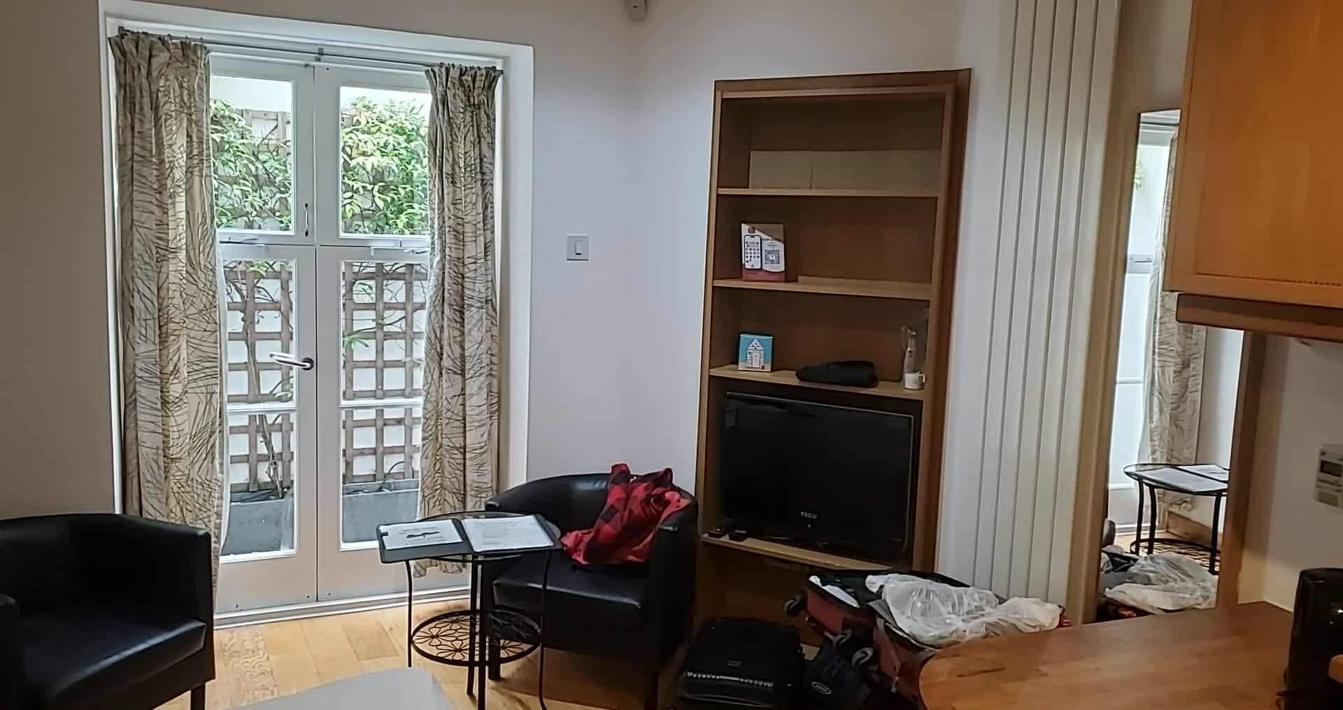 Bedroom and out to the balcony