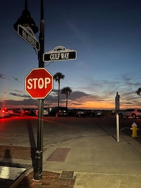 Gulf Blvd at sunset.