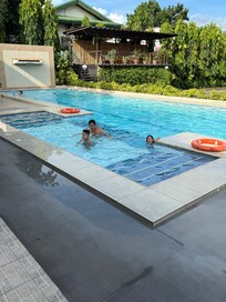 At the swimming pool